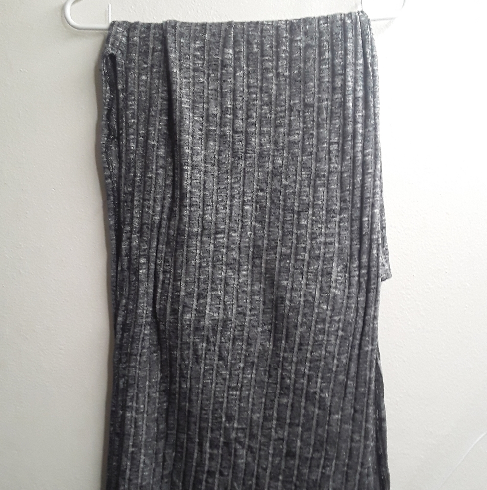 Grey 2 slit skirt